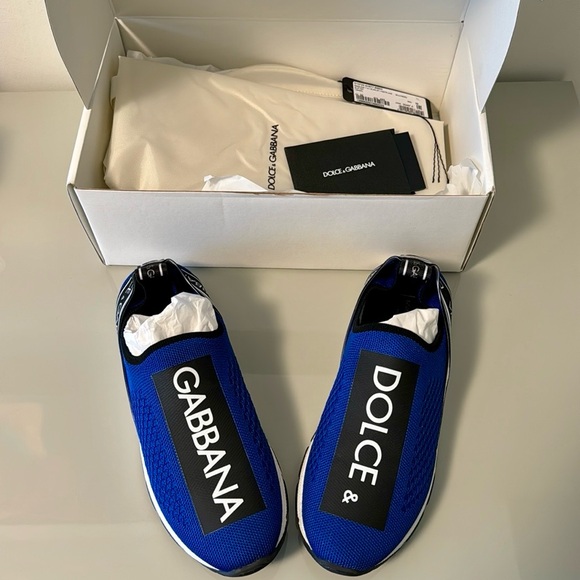 Dolce & Gabbana Other - Dolce & Gabbana Kids
Sorrento logo-tape slip-on sneakers 35